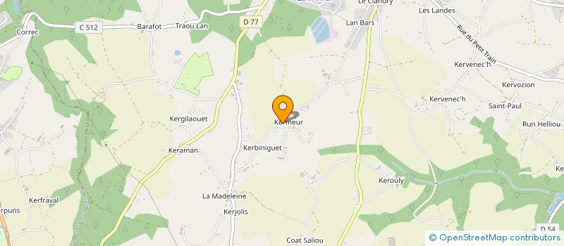 localisation de l'entreprise MONSIEUR SERGE YENE  PLOUEZEC