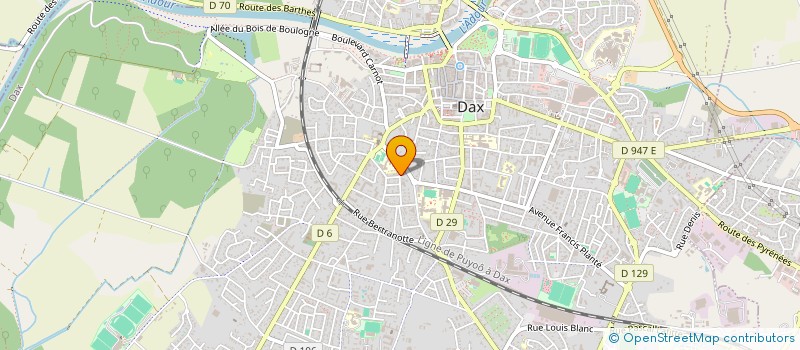 localisation de l'entreprise MONSIEUR SERGE YVIN à DAX