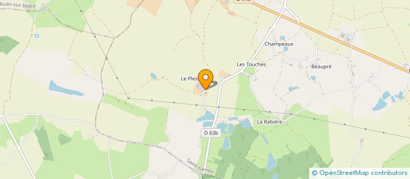 localisation de l'entreprise MONSIEUR SERGE YVONNEAU à SAINT-GENOU
