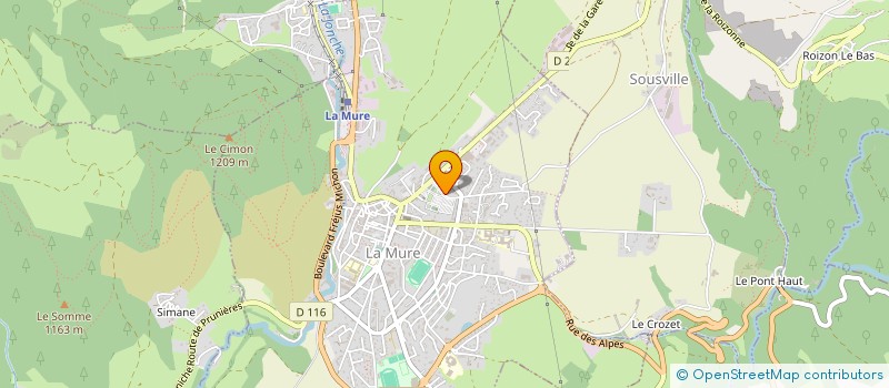 localisation de l'entreprise MONSIEUR SERGE ZEDAM  LA MURE