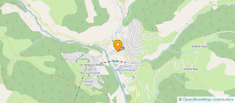 localisation de l'entreprise MONSIEUR SERGE ZORGNOTTI à ALLOS