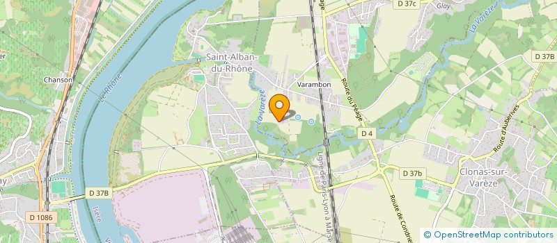 localisation de l'entreprise MONSIEUR SERGE ZORZETTO  SAINT-CLAIR-DU-RHONE