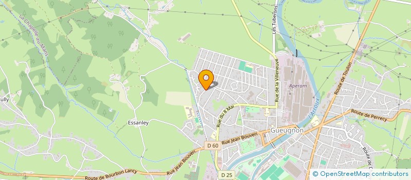 localisation de l'entreprise MONSIEUR SERGEI KHOLENEV  GUEUGNON