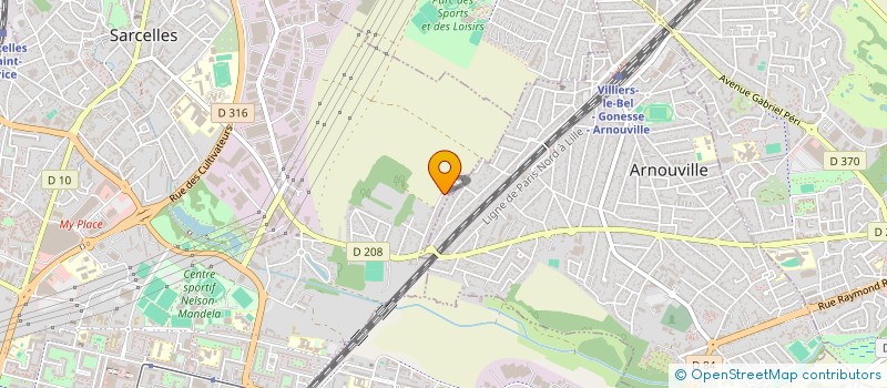 localisation de l'entreprise MONSIEUR SERGEN GUN  SARCELLES