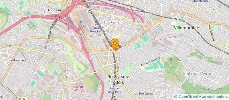 localisation de l'entreprise MONSIEUR SERGHEI CERCHEZ à ROSNY-SOUS-BOIS