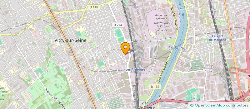 localisation de l'entreprise MONSIEUR SERGHEI PINTEA  VITRY-SUR-SEINE