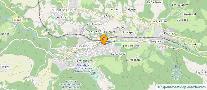 localisation de l'entreprise MONSIEUR SERGII PETRENKO  LA BOURBOULE