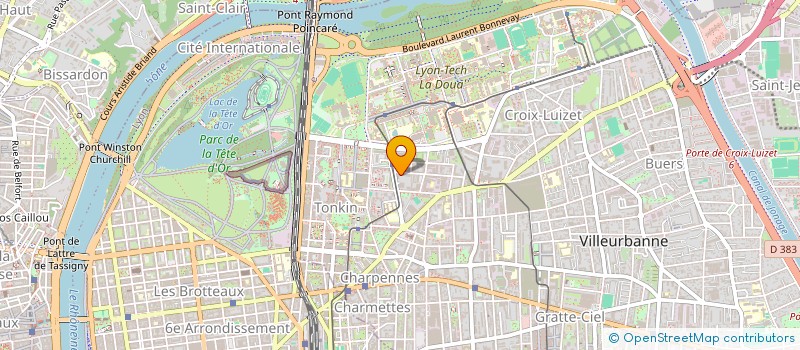 localisation de l'entreprise MONSIEUR SERGIO ACEVEDO  VILLEURBANNE