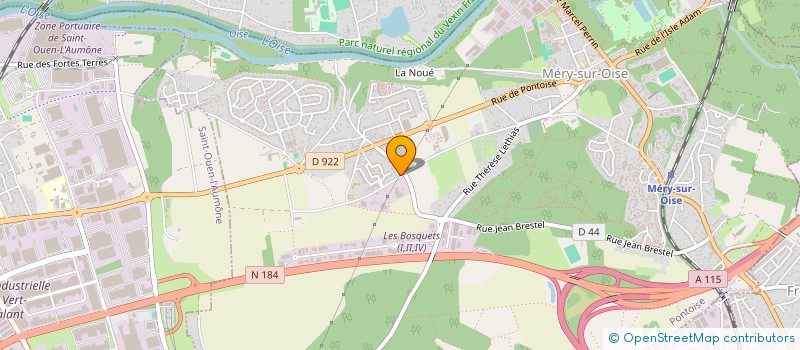 localisation de l'entreprise MONSIEUR SERGIO ALVES DA CUNHA à MERY-SUR-OISE