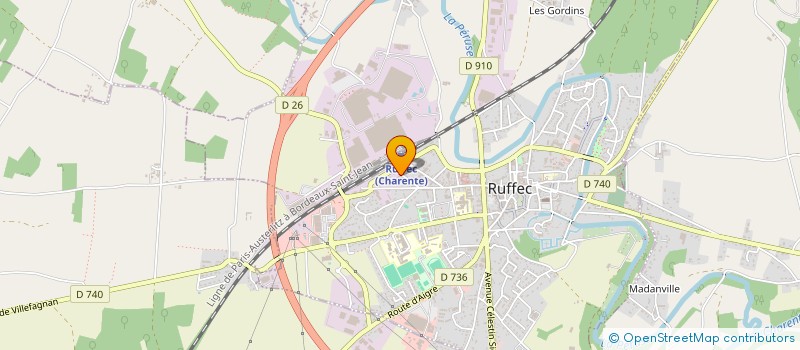 localisation de l'entreprise MONSIEUR SERGIO DA SILVA MESTRE à RUFFEC