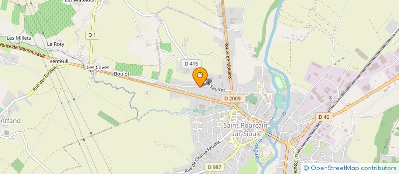 localisation de l'entreprise MONSIEUR SERGIO DA SILVA SANTOS à SAINT-POURCAIN-SUR-SIOULE