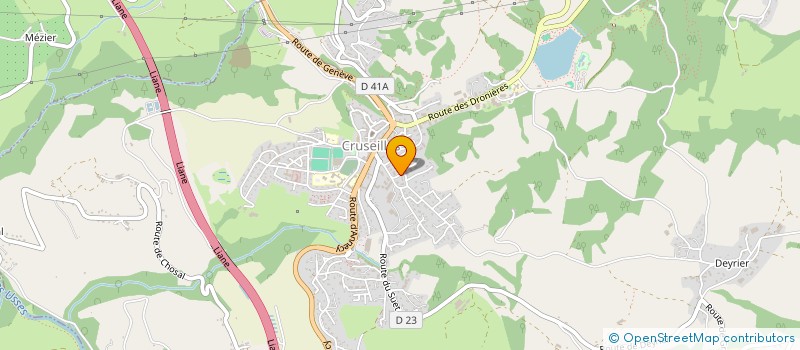 localisation de l'entreprise MONSIEUR SERGIO MARTINS GONCALVES  CRUSEILLES