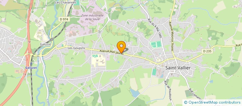 localisation de l'entreprise MONSIEUR SERGIO MATOS DA SILVA  SAINT-VALLIER