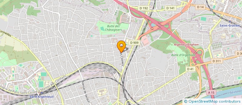 localisation de l'entreprise MONSIEUR SERGIO MIRANDA DA SILVA  ARGENTEUIL