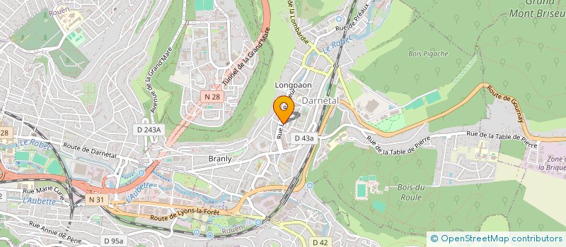 localisation de l'entreprise MONSIEUR SERGIO PEREIRA GONCALVES  DARNETAL