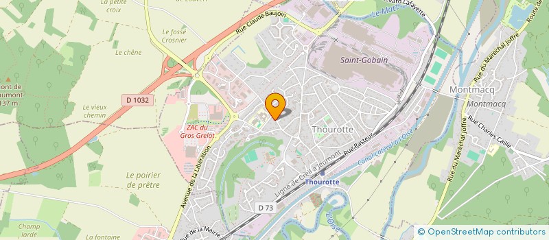 localisation de l'entreprise MONSIEUR SERGIO RODRIGUES  THOUROTTE