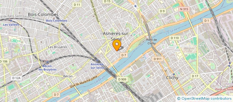 localisation de l'entreprise MONSIEUR SERGIO ROMERO BENITEZ à ASNIERES-SUR-SEINE