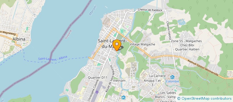 localisation de l'entreprise MONSIEUR SERGIO SANA à SAINT-LAURENT-DU-MARONI