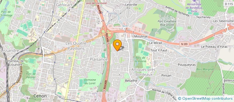 localisation de l'entreprise MONSIEUR SERGIU LAZARI  ARTIGUES-PRES-BORDEAUX