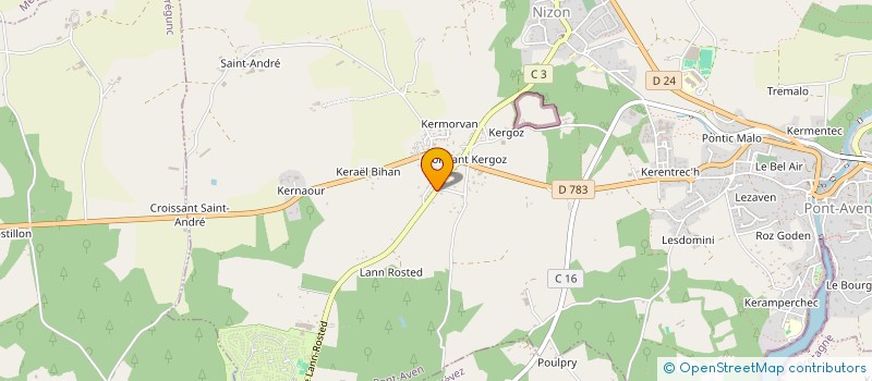 localisation de l'entreprise MONSIEUR SERGIU TAUREANU  PONT-AVEN