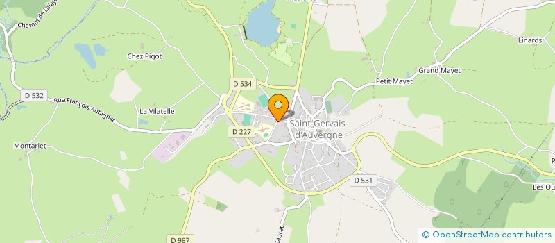 localisation de l'entreprise MONSIEUR SERGIU UJVAROSI à SAINT-GERVAIS-D'AUVERGNE