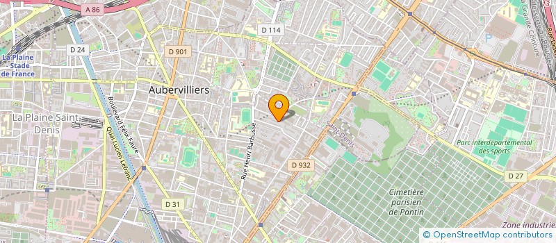localisation de l'entreprise MONSIEUR SERGIU ZANCU à AUBERVILLIERS