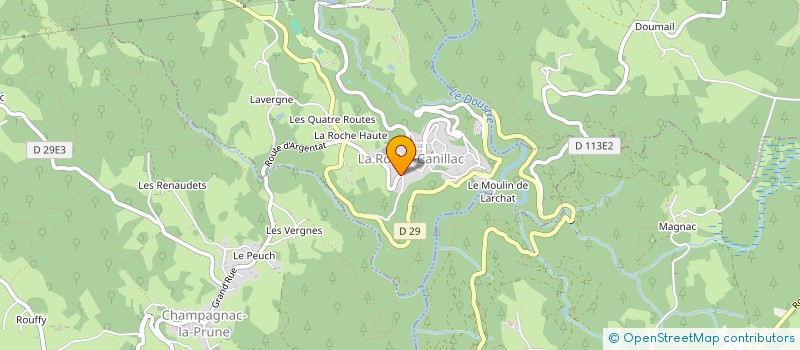 localisation de l'entreprise MONSIEUR SERGUEI BOUTORINE  LA ROCHE-CANILLAC