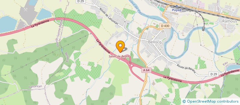 localisation de l'entreprise MONSIEUR SERGUEI LENESTOUR  BELLOCQ