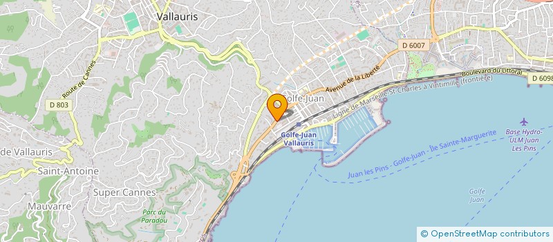 localisation de l'entreprise MONSIEUR SERHII BIRIUK  VALLAURIS