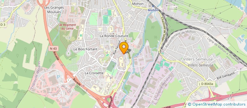 localisation de l'entreprise MONSIEUR SERHII RYZHKO  CHARLEVILLE-MEZIERES