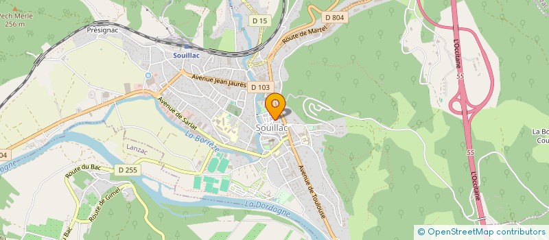localisation de l'entreprise MONSIEUR SERHII SHYVYRTALOV  SOUILLAC