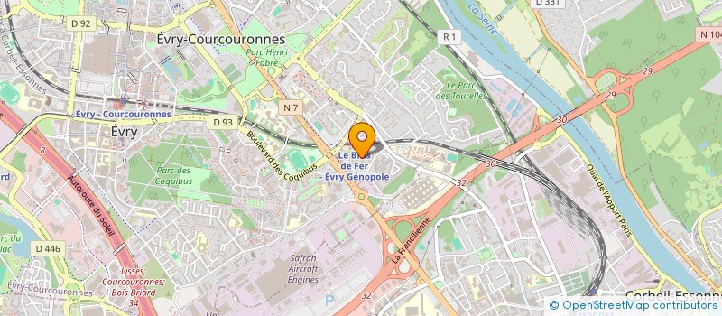 localisation de l'entreprise MONSIEUR SERIGNE GUEYE  EVRY-COURCOURONNES