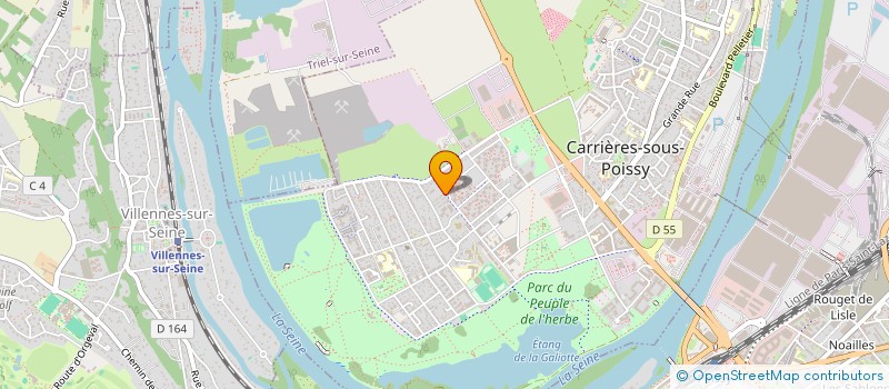 localisation de l'entreprise MONSIEUR SERIGNE GUEYE  CARRIERES-SOUS-POISSY