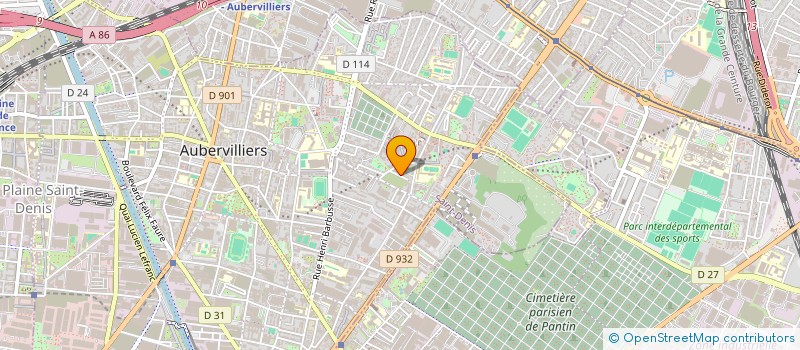 localisation de l'entreprise MONSIEUR SERIGNE SYLLA  AUBERVILLIERS