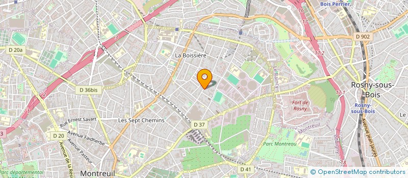 localisation de l'entreprise MONSIEUR SERINTE TRAORE à MONTREUIL