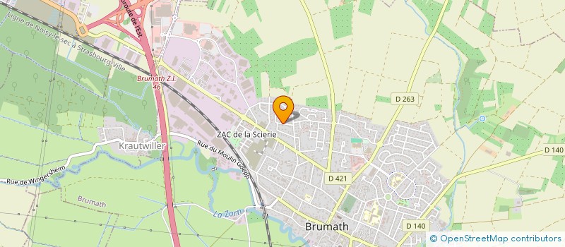 localisation de l'entreprise MONSIEUR SERKAM ERCIN  BRUMATH