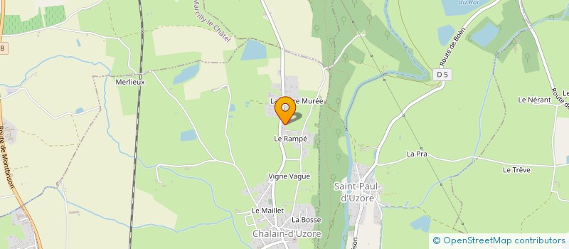 localisation de l'entreprise MONSIEUR SERKAN AKCAY  CHALAIN-D'UZORE