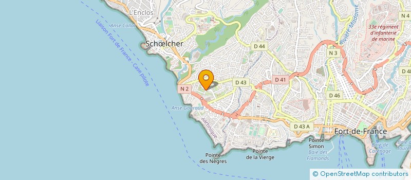 localisation de l'entreprise MONSIEUR SERVAIS BERENCE  SCHOELCHER