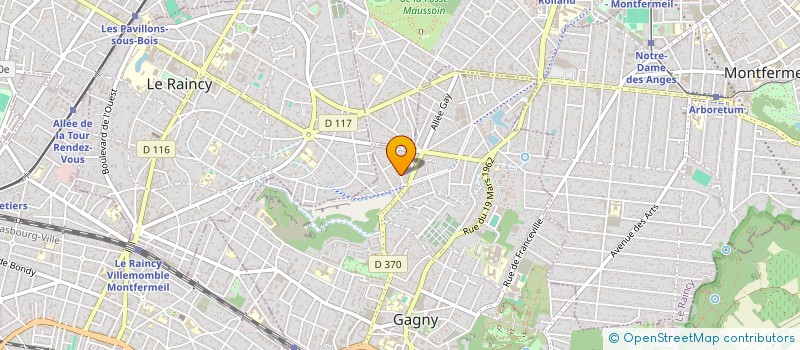 localisation de l'entreprise MONSIEUR SERVAIS BONAZEBI  GAGNY