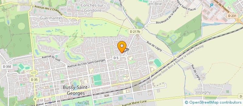 localisation de l'entreprise MONSIEUR SERVAIS NGOYI  BUSSY-SAINT-GEORGES