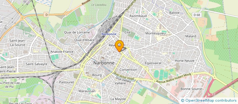 localisation de l'entreprise MONSIEUR SERVAL COURANT  NARBONNE