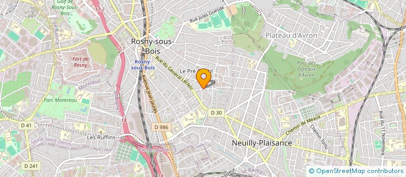 localisation de l'entreprise MONSIEUR SERWAAH GEORGE à ROSNY-SOUS-BOIS