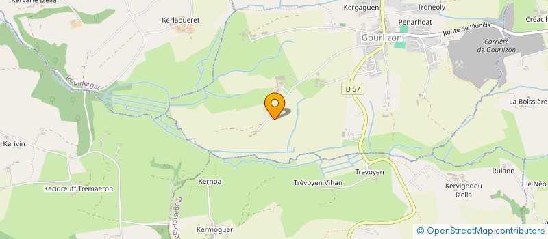 localisation de l'entreprise MONSIEUR SERWAN MANAC H  GOURLIZON