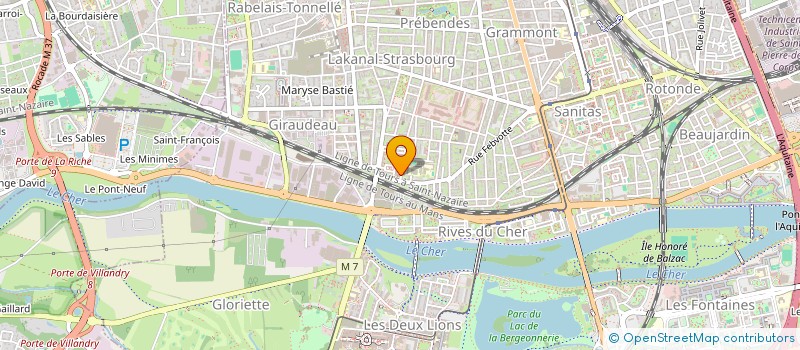 localisation de l'entreprise MONSIEUR SEVEN BAUD  TOURS