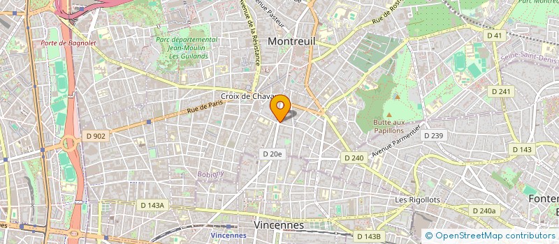 localisation de l'entreprise MONSIEUR SEVERIN MORMIN à MONTREUIL