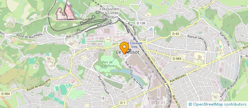 localisation de l'entreprise MONSIEUR SEVERIN PERREAU-CHEMARDIN  LE CREUSOT