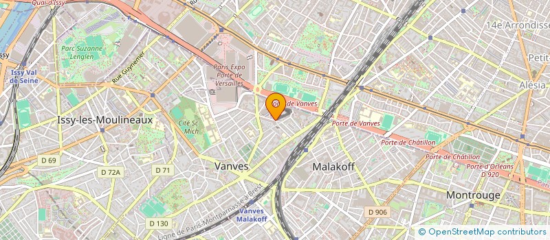 localisation de l'entreprise MONSIEUR SEVERIN VAILLANT  VANVES