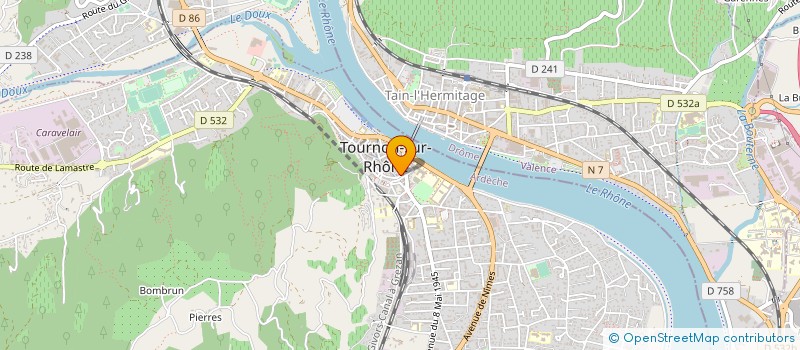localisation de l'entreprise MONSIEUR SEVERIN VIDAL à TOURNON-SUR-RHONE