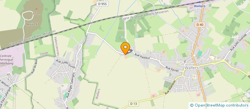 localisation de l'entreprise MONSIEUR SEWERYN GREGORCZYK  WALLERS