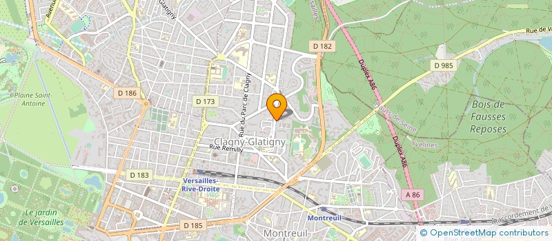 localisation de l'entreprise MONSIEUR SEXAGESIME LEBORGNE à VERSAILLES